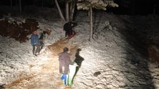 Aydosta çocukların kar eğlencesi