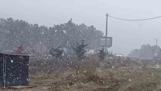 Aydosta kar yağışı başladı