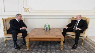 Azerbaycan Cumhurbaşkanı Aliyev, TBMM Milli Savunma Komisyonu Başkanı Akarı kabul etti