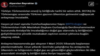 Bakan Bayraktar: Türkiye-Türkmenistan enerji iş birliğinde tarihi bir adım attık