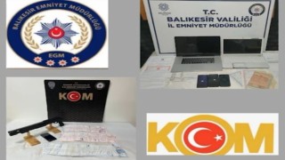 Balıkesirde organize suç örgütü operasyonu 6 gözaltı
