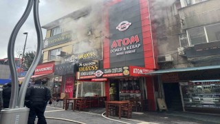 Bandırmada dönerci dükkanında yangın paniği