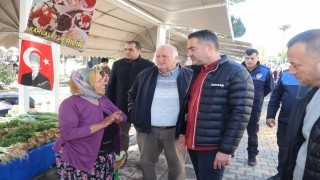 Başkan Arıcı, Çakırbeyli Üretici Pazarında vatandaşlarla buluştu
