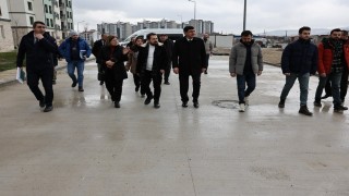 Başkan Eyüp Kahveciden TOKİ Konutlarına yerinde inceleme