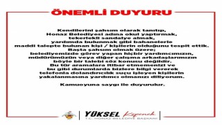 Başkan Kepenek dolandırıcılara karşı uyarıda bulundu
