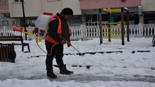 Başkan Türkel: Ekiplerimiz canla başla karla mücadele çalışmaları yürütüyor