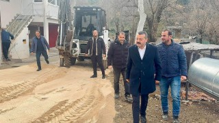 Belde de Yol Çalışmaları Hız Kesmeden Devam Ediyor