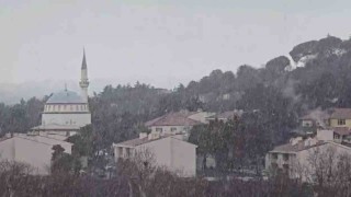 Beykozda kar yağışı başladı