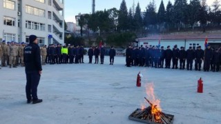 Bilecikte jandarma personeline yangın eğitimi