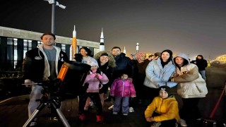 Bilim Merkezinde gökyüzünü gözlemlediler