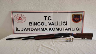 Bingölde 2 adet tüfek ele geçirildi