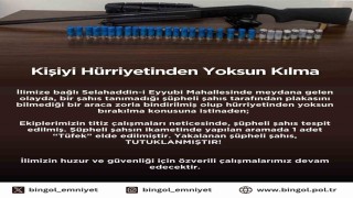Bingölde bir şahsı kaçırmaya çalışan şüpheli tutuklandı