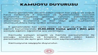 Bingölde eğitime 1 gün ara verildi