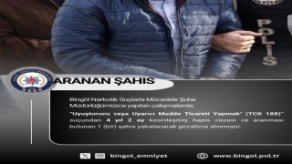 Bingölde kesinleşmiş hapis cezası bulunan şüpheli yakalandı