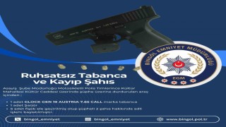 Bingölde ruhsatsız silah ele geçirildi