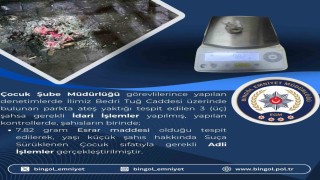 Bingölde uyuşturucu madde ele geçirildi