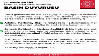 Bingölün 4 ilçesinde eğitime kar engeli