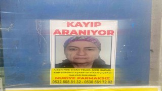 Bir aydır kayıp olan yaşlı kadının bulunması için afişler asıldı
