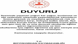 Bursada bazı ilçelerde eğitime 1 gün ara verildi