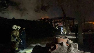 Bursada tarihi Kestel Kalesi alevlere teslim oldu