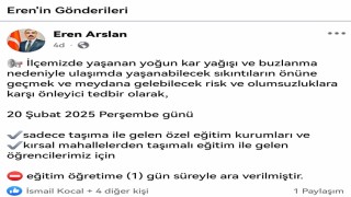 Bursanın İnegöl ve İznik ilçelerinde eğitime kar engeli