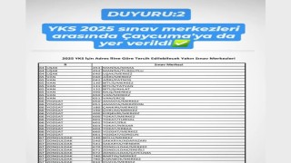 Çaycuma YKS sınav merkezi oldu