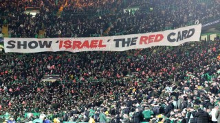 Celtic taraftarından, İsraile kırmızı kart