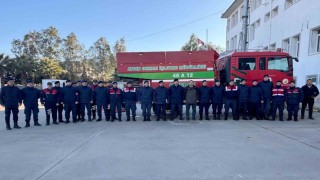Çinede jandarma personeline yangın önleme ve söndürme eğitimi verildi