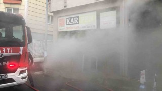 Çorluda iş yeri yangını