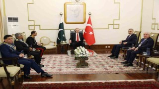 Cumhurbaşkanı Erdoğan, Pakistan ordusunun kuvvet komutanlarını kabul etti