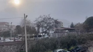 Denizlinin yüksek kesimlerinde kar yağışı başladı