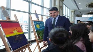 Depremzede çocuklar çizdi görenler duygulandı