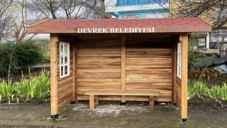 Devrekte dolmuş durakları yenileniyor