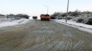 Dilovasında yollar buza karşı tuzlanıyor