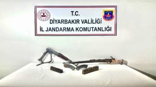 Diyarbakırda 2 adet ruhsatsız uzun namlulu silah ele geçirildi