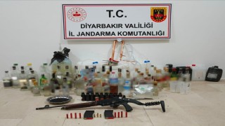 Diyarbakırda 60 litre sahte alkol ele geçirildi