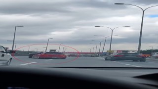 E-5te makas atan trafik magandası kamerada