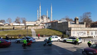 Edirnede motosiklet sürücülerine sıkı denetim