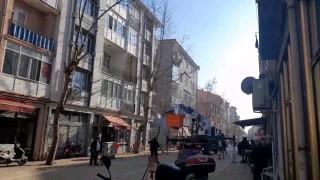 Edirnede tehlikeli ağaç budama kesimi