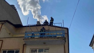 Elazığda baca yangını