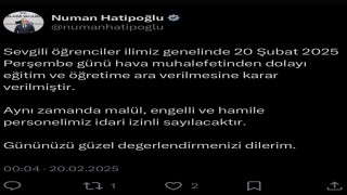 Elazığda eğitime ara verildi