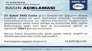 Elazığda eğitime kar engeli