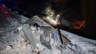 Elazığda otomobil şarampole uçtu: 1 ölü, 1 yaralı