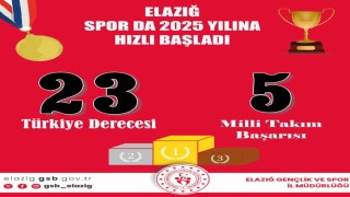 Elazığlı sporcular yeni yıla damgasını vurarak hızlı başladı
