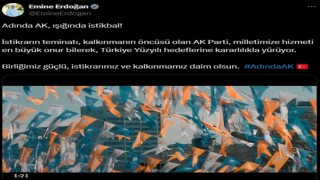Emine Erdoğandan AK Parti 8. Olağan Büyük Kongresi paylaşımı: Birliğimiz güçlü, istikrarımız ve kalkınmamız daim olsun