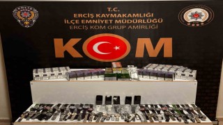 Ercişte kaçakçılık operasyonu