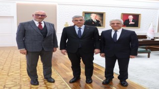 Eroğlundan Bakan Memişoğluna ziyaret