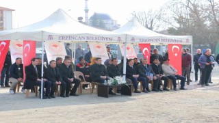 Erzincanda 66 yetiştiriciye hayvan çadırı teslim edildi
