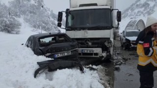 Erzincanda zincirleme trafik kazası