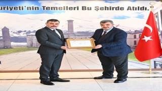 Erzurum Valiliğine çevre yönetim sistemi belgesi